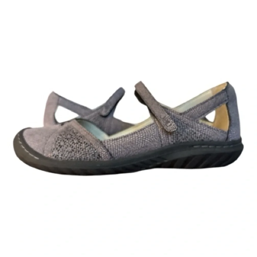 JBU JAMBU LAVENDER  REPTILE TEXTURED MARY JANE SHOES WOMENS SIZE 7 EUC - Picture 7 of 11